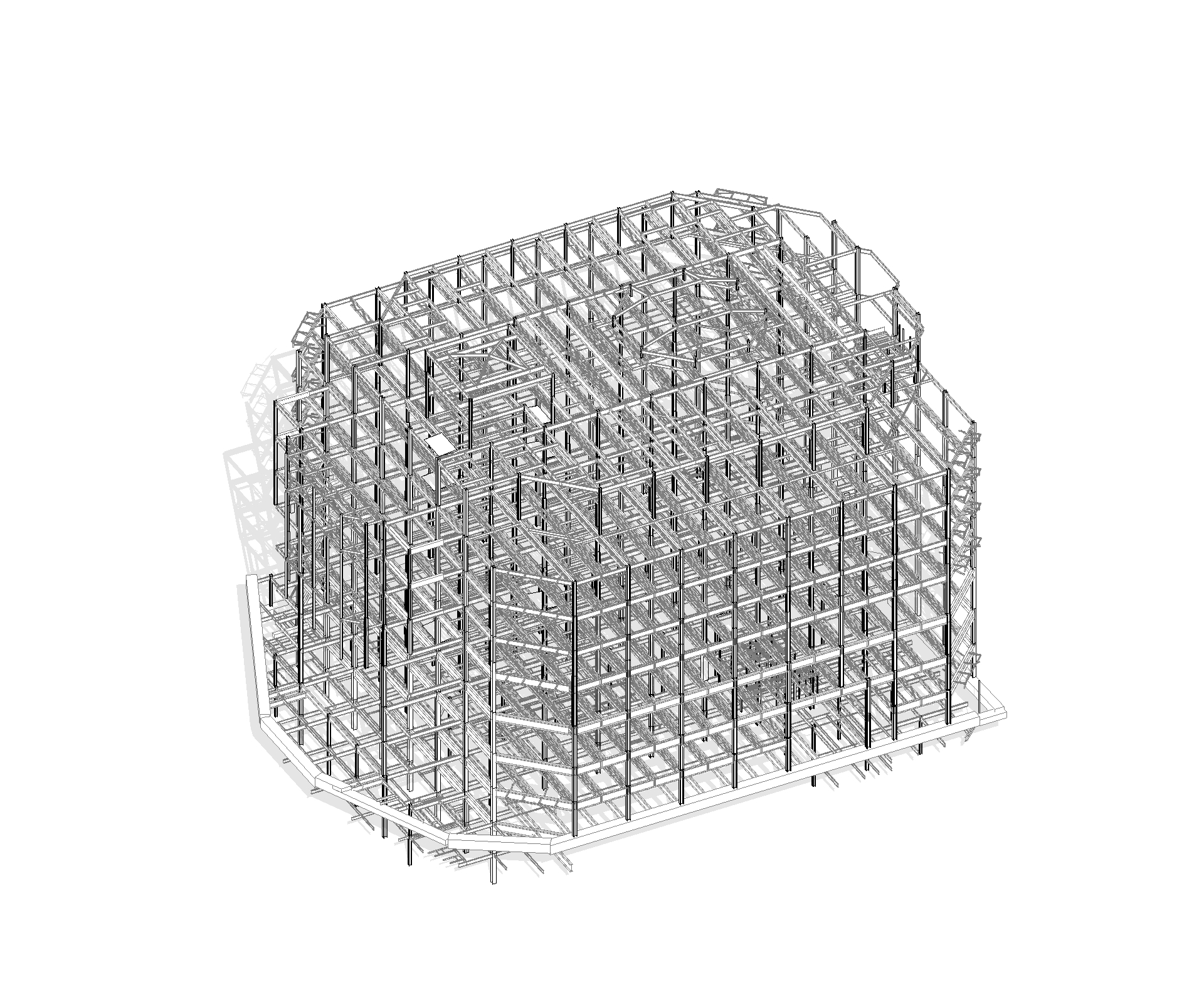 Vista 3D estructura Appold Street