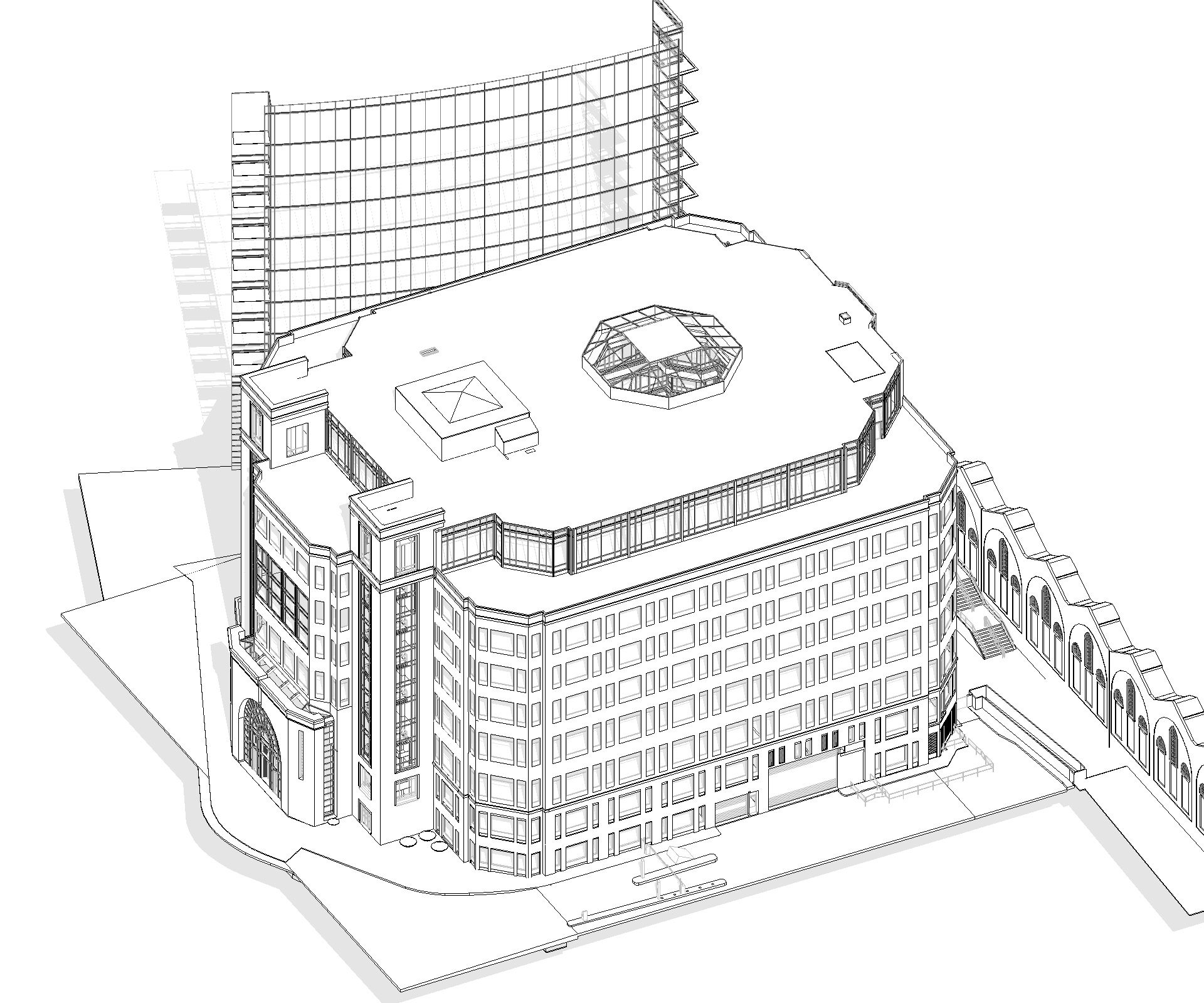 Vista 3D arquitectura Appold Street